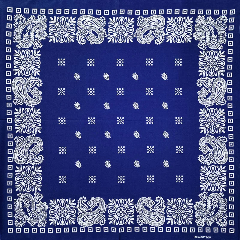 New Design Fashion Hip Hop Cotton Bandana Square Cashew Scarf Headband Tie Dye Black Red Paisley Gifts For Women/Men/Boys/Girls