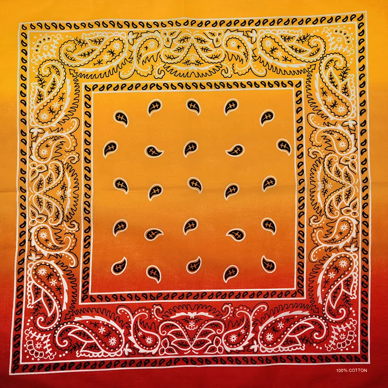 New Design Fashion Hip Hop Cotton Bandana Square Cashew Scarf Headband Tie Dye Black Red Paisley Gifts For Women/Men/Boys/Girls