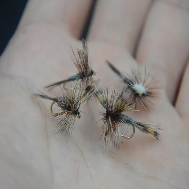 CONTEMPLATOR 4 Styles 14#16# Adam Series Flies 5pcs/Box Quintessential Dry Fly Adam Parachute Wulff Irresistible Fly Fishing Lur