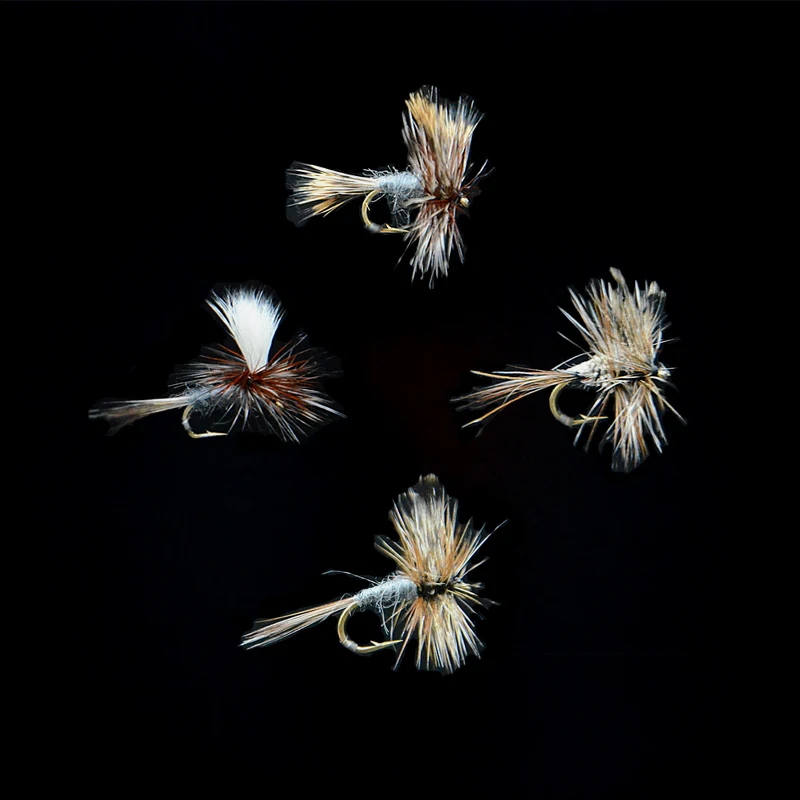 CONTEMPLATOR 4 Styles 14#16# Adam Series Flies 5pcs/Box Quintessential Dry Fly Adam Parachute Wulff Irresistible Fly Fishing Lur