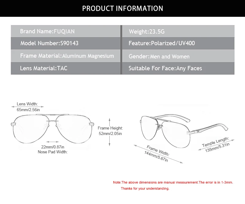 Fashion Rimless Pilot Polarized Sunglasses Men Women High Quality Aluminum Magnesium Sun Glasses Male Classic Driving Shades