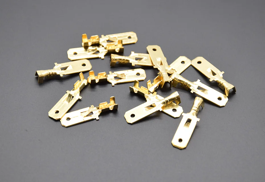 100pcs/50pcs 2.8/4.8/6.3mm Spade Crimp Terminals Electrical Insulating Sleeve Wire Connector for 22-16 AWG 0.5mm2-1.5mm2