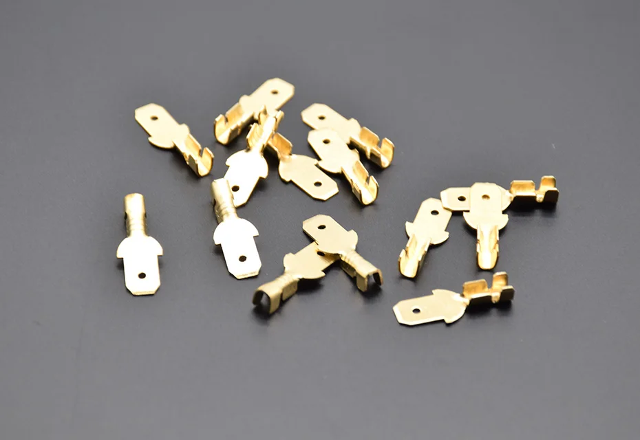100pcs/50pcs 2.8/4.8/6.3mm Spade Crimp Terminals Electrical Insulating Sleeve Wire Connector for 22-16 AWG 0.5mm2-1.5mm2