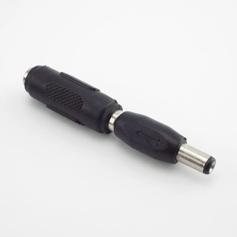 5.5mm*2.1mm Male To Male DC Power Plug Jack and Female To Female Socket Connector For CCTV Camcer Panel Mounting Adaptor