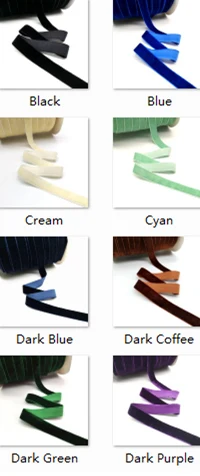 5 Yards 6-25mm Velvet Ribbon Wedding Party Decoration Handmade Ribbon Gift Wrapping Hair Bowknot DIY Christmas Ribbon