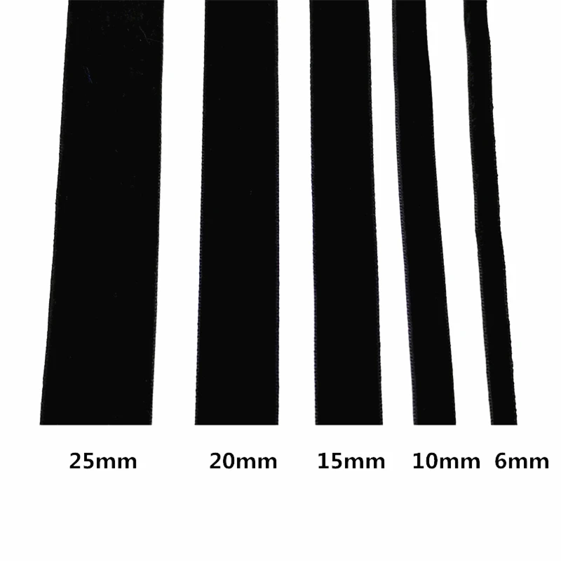 5 Yards 6-25mm Velvet Ribbon Wedding Party Decoration Handmade Ribbon Gift Wrapping Hair Bowknot DIY Christmas Ribbon