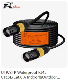 10pcs/5sets 8p8c RJ45 Waterproof Connector,Orange&Black, Panel Mount+Wire Connector, RJ45 Ethernet/Network Connector, IP65 Level