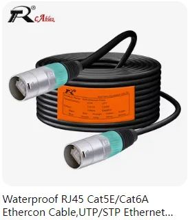 10pcs/5sets 8p8c RJ45 Waterproof Connector,Orange&Black, Panel Mount+Wire Connector, RJ45 Ethernet/Network Connector, IP65 Level