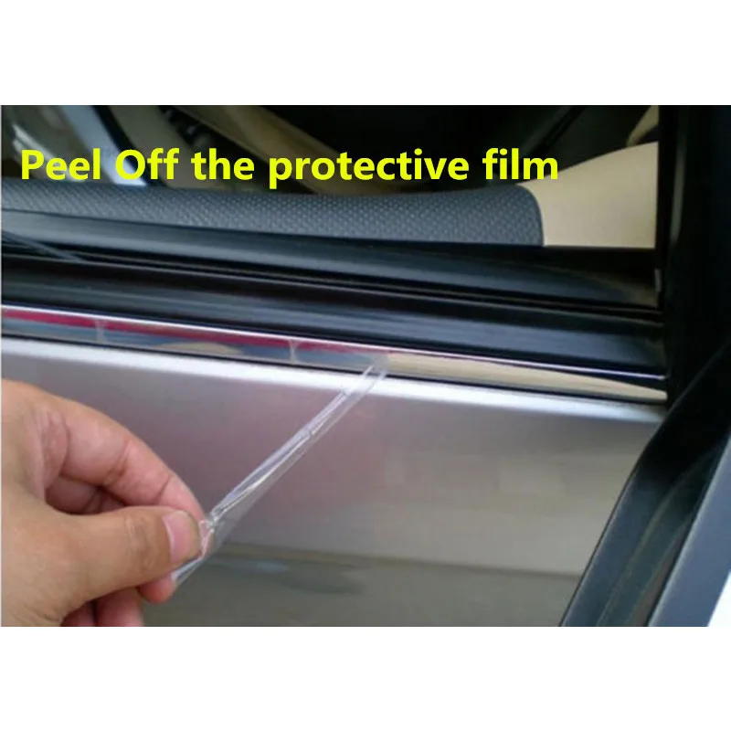 5M Exterior Car Chrome Body Strip Bumper Auto Door Protective Moulding Styling Trim Sticker 6MM 10MM 12MM 15MM 20MM 25MM 30MM