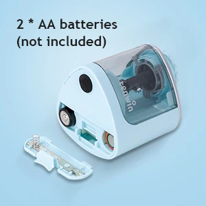 Tenwin Electric Auto Pencil Sharpener Safe Student Helical Steel Blade Sharpener for Artists Kids Adults Colored Pencils