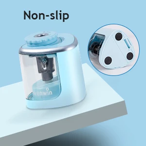 Tenwin Electric Auto Pencil Sharpener Safe Student Helical Steel Blade Sharpener for Artists Kids Adults Colored Pencils