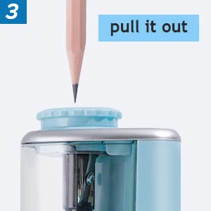 Tenwin Electric Auto Pencil Sharpener Safe Student Helical Steel Blade Sharpener for Artists Kids Adults Colored Pencils