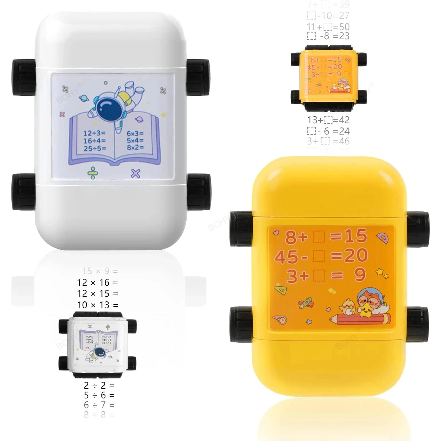 Teaching Stamp 2 in 1Fill In The Blank Roller Reusable Math Roller Stamp Design Digital Stamp Within 100 Math Practice