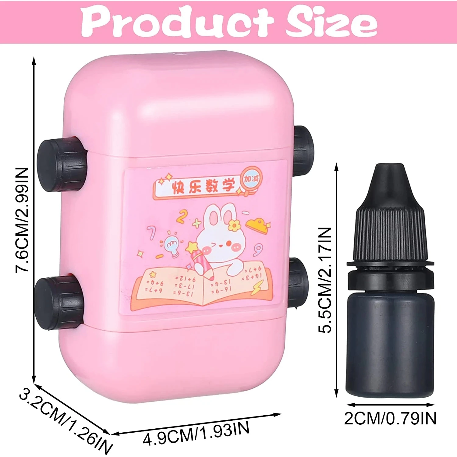 Teaching Stamp 2 in 1Fill In The Blank Roller Reusable Math Roller Stamp Design Digital Stamp Within 100 Math Practice