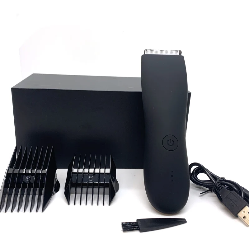 Body Hair Trimmer Shaver for Men Ball Trimmer for Groin Pubic Replaceable Ceramic Blade Groomer Electric Razor Waterproof Clippe