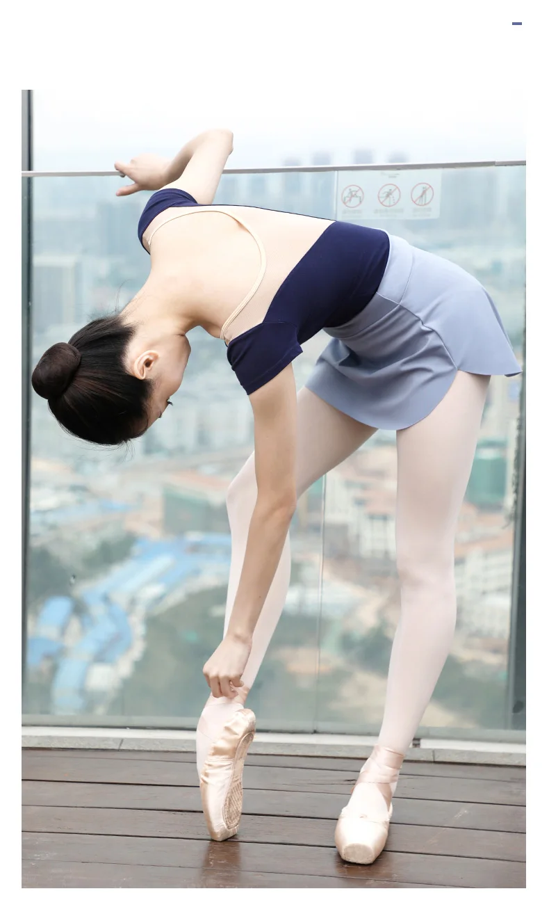Side Split Ballet Skirts for Women Girls Short Dance Skirts Adult Ballerina A-line Skirts Ballet Dance Wear Dress 11 Colors
