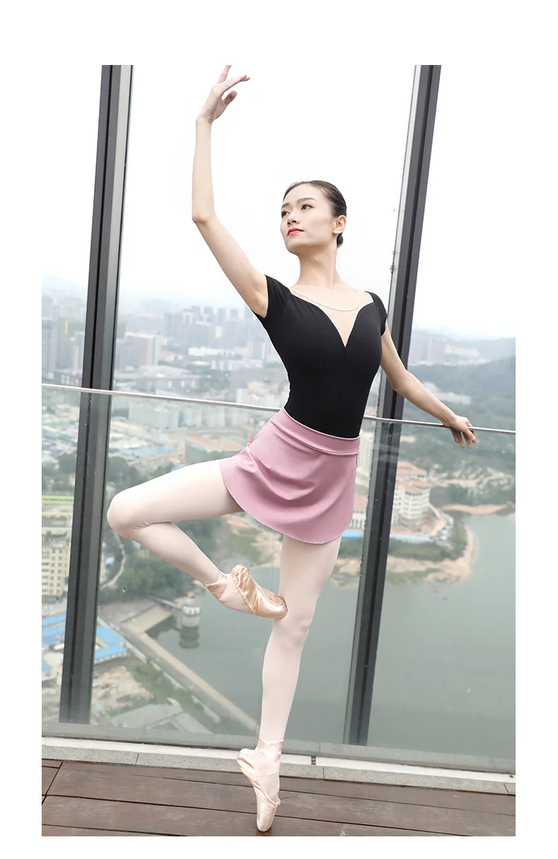 Side Split Ballet Skirts for Women Girls Short Dance Skirts Adult Ballerina A-line Skirts Ballet Dance Wear Dress 11 Colors