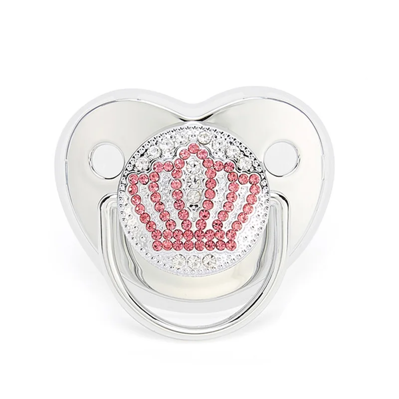 New Baby Pacifier BPA Free Newborn Dummy Soother Toddler Infant Silicone Pacifiers Black Golden Bling Nipple Baby Boy Girls Gift