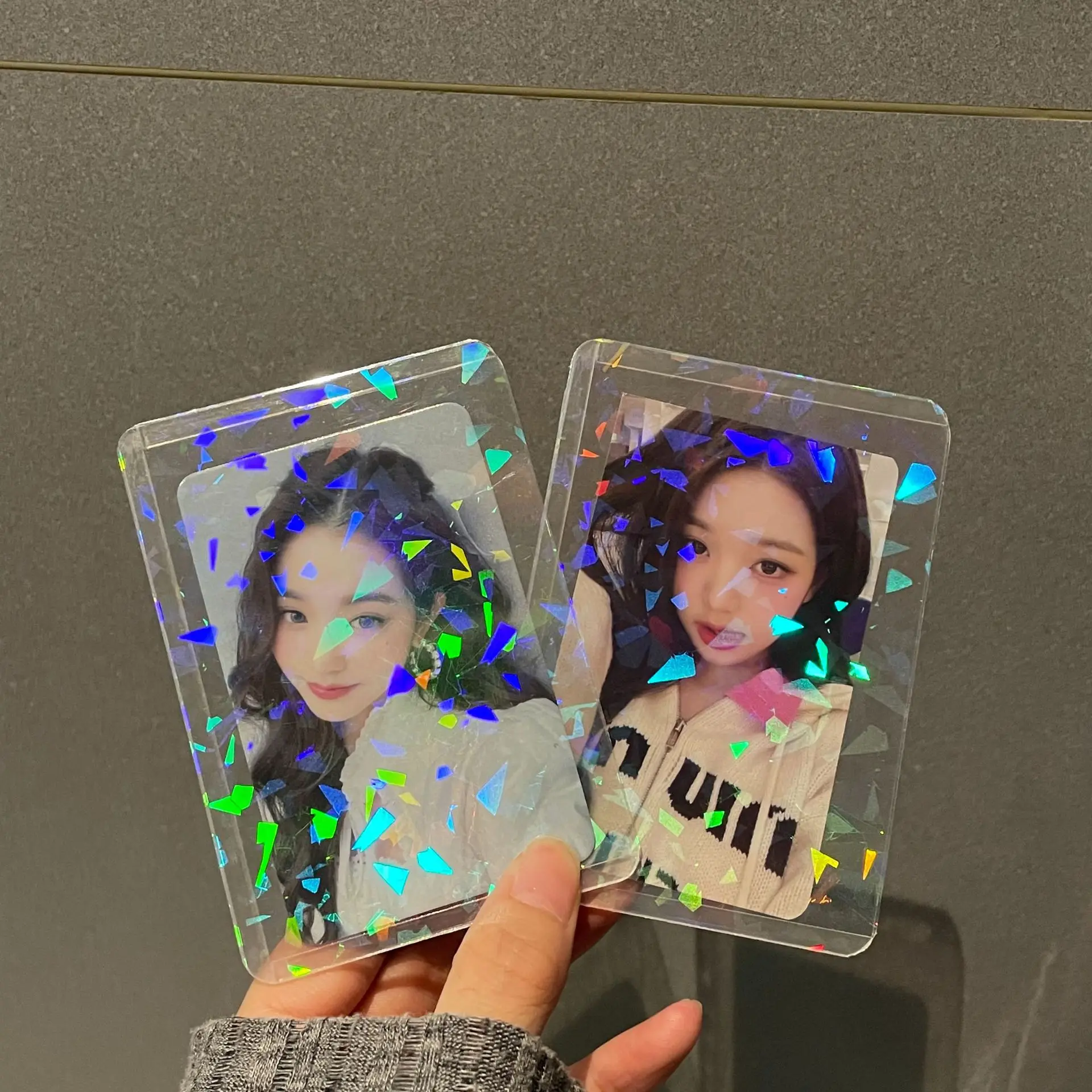 5 Pcs 10 Pcs Kpop Stationery ID Card Holder Acrylic Sheet Protector Photocard Holder Work Card Holder Korea Toploader Decor PVC