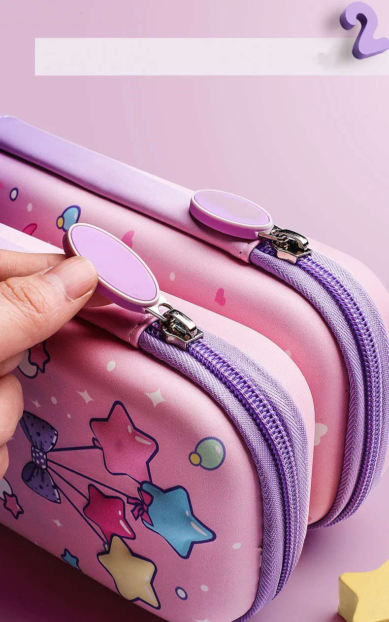 3D EVA unicorn Cute Pencil Case cartoon Stationery Box Girls Color Pencil Box Student Pen Case School Supplies Gifts ipad Case