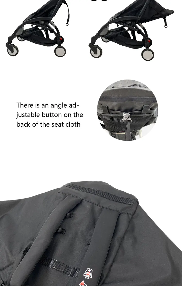 Baby Stroller Cushion Seat Fit For Babyzen Yoyo2 Original Fabric 175 Degrees Sit And Lie Baby Stroller Accessories