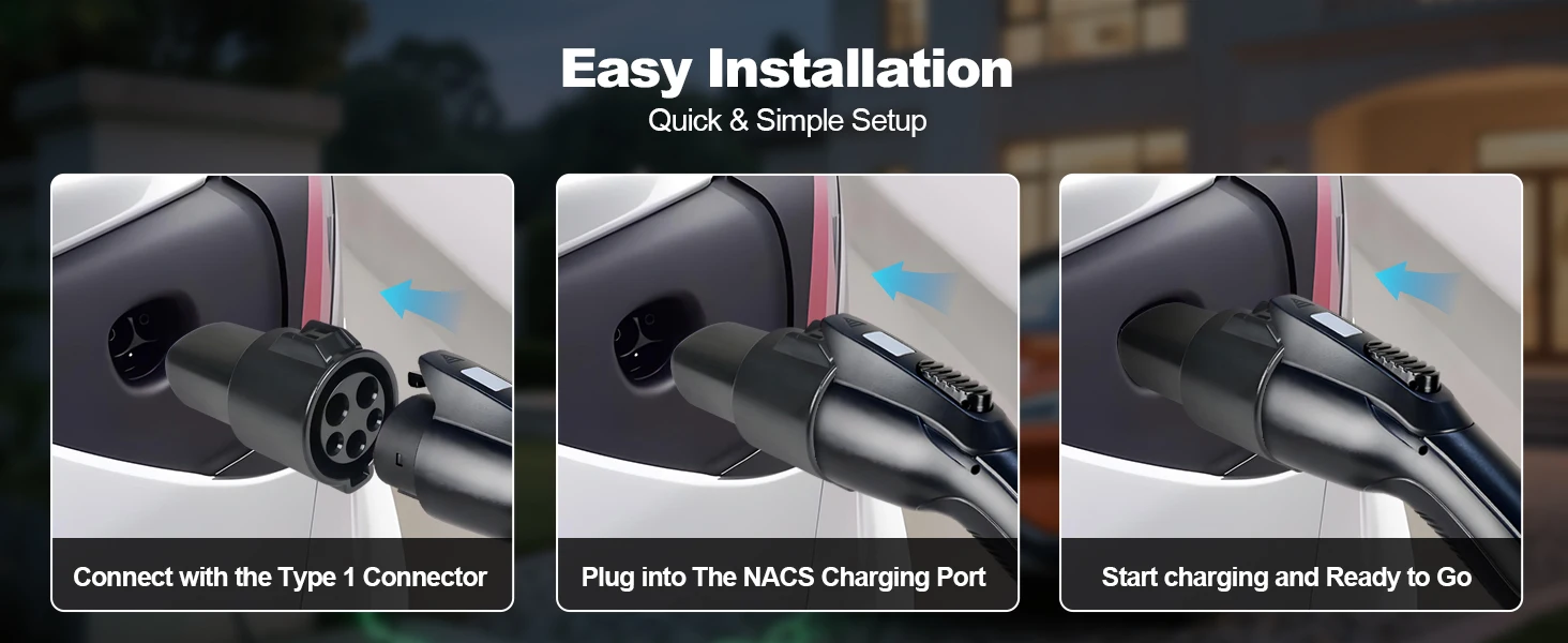 Kolanky 32A 7.2 KW Type 2 to Type 1 Adapter Type 1 To Type 2 Conventor Type 2 To GBT Adapter Charging Electric Vehicle Cars