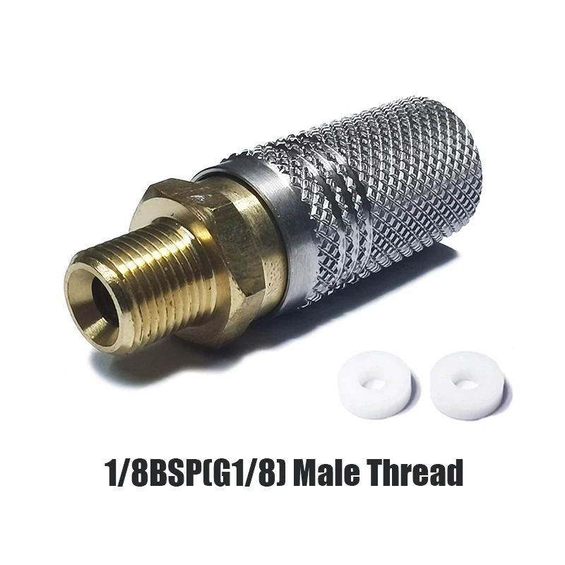 Extended High Pressure Air Fill Charging Valve, 8mm Quick Disconnect Release Adapter Socket 1/8BSPP(G1/8) 8mm Male Nipple