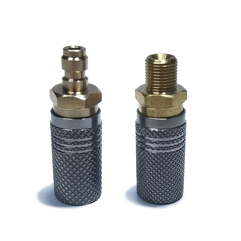 Extended High Pressure Air Fill Charging Valve, 8mm Quick Disconnect Release Adapter Socket 1/8BSPP(G1/8) 8mm Male Nipple