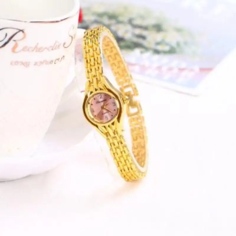 Golden Bracelet Watch For Women Small Dial Luxury Ladies Wristwatch Steel Elegant Quartz Female Clock Fashion Gift Reloj Mujer
