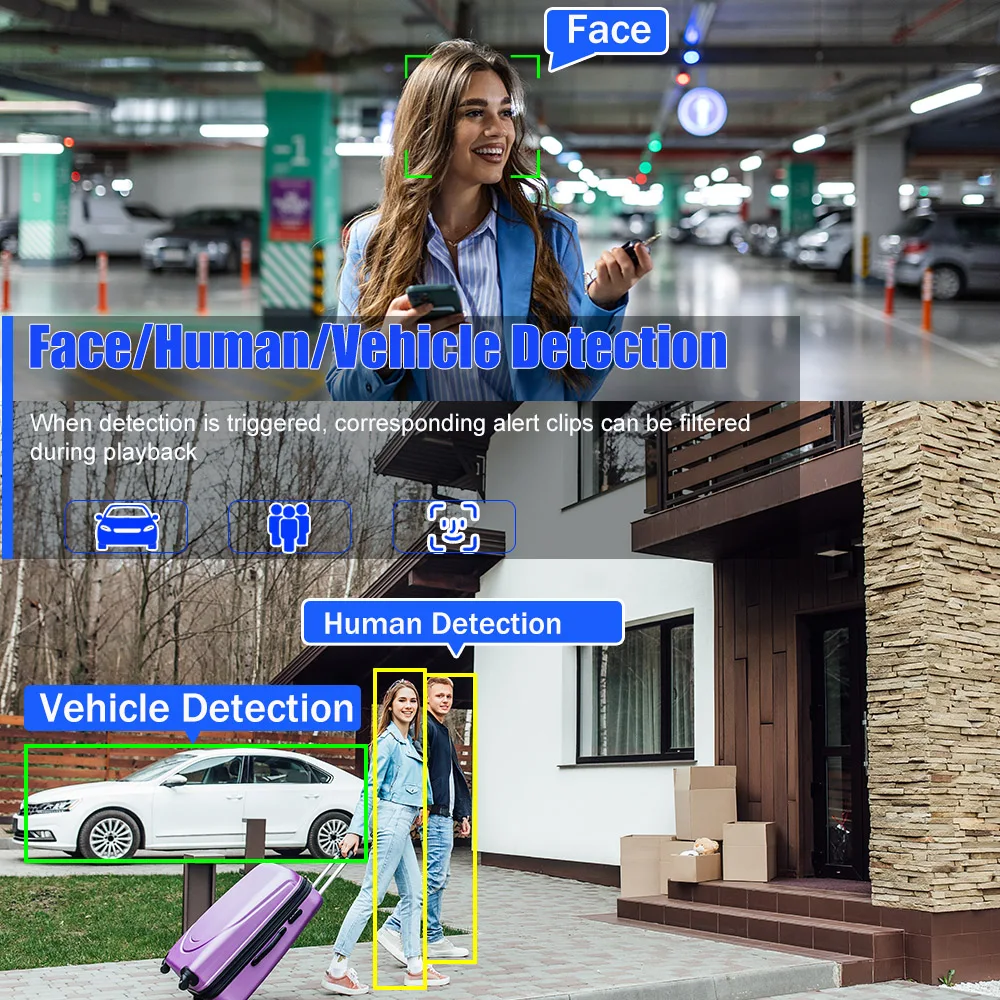 Face detection H.265 8ch*4K 4ch/8ch PoE Network Video Recorder Surveillance PoE NVR 4/8Channel For HD 8MP 5MP IP Camera