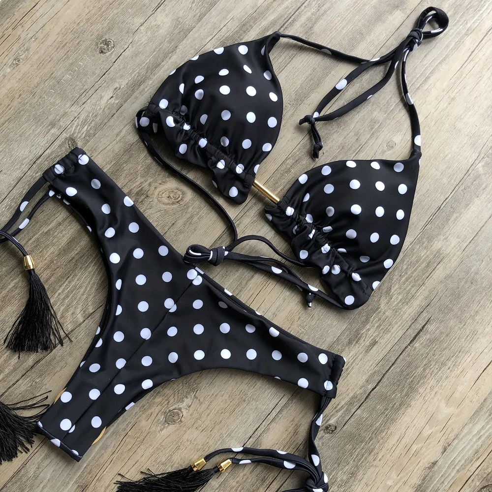 RUOTONGSEPT Sexy Print Bikinis Set Women Swimsuit Bandage Two-Piece Swimwear Brazilian Biquínis Beachwear Bathing Suit 2022 New
