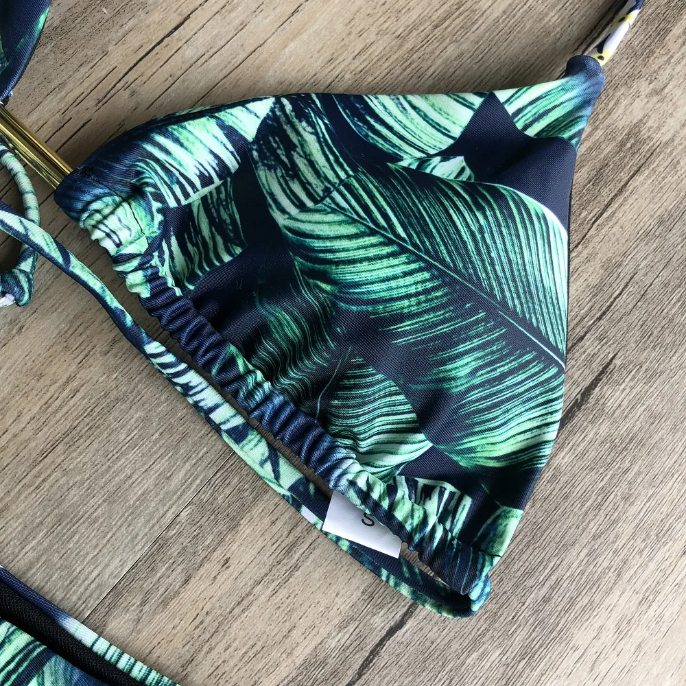 RUOTONGSEPT Sexy Print Bikinis Set Women Swimsuit Bandage Two-Piece Swimwear Brazilian Biquínis Beachwear Bathing Suit 2022 New