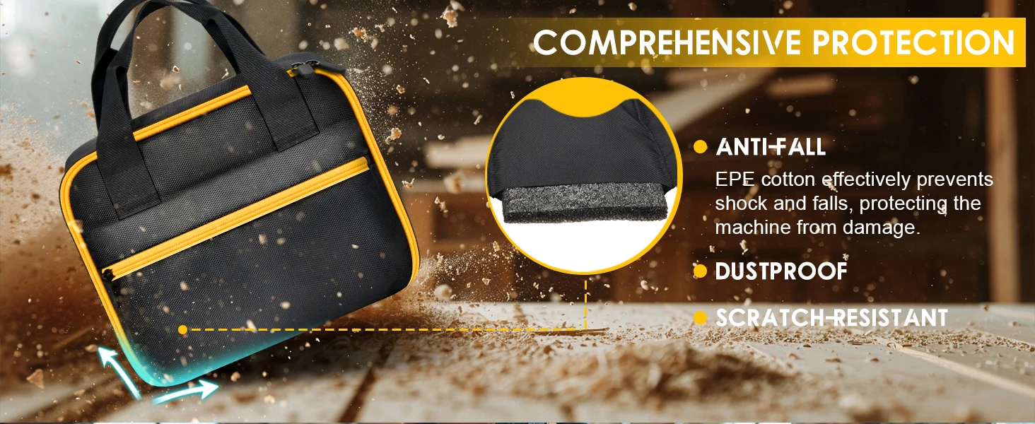 (CASE ONLY) Impact Driver Bag Case Compatible with DEWALT 20V MAX XR DCF900P1 DCF900B DCF891B DCF961B DCF899B Cordless Impact