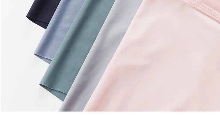 4PCS/Lot Men Panties Mens Ice Silk Seamless Sexy Underwear Solid Ultra-thin Breathable Boxer Shorts Male Underpants Boxershorts