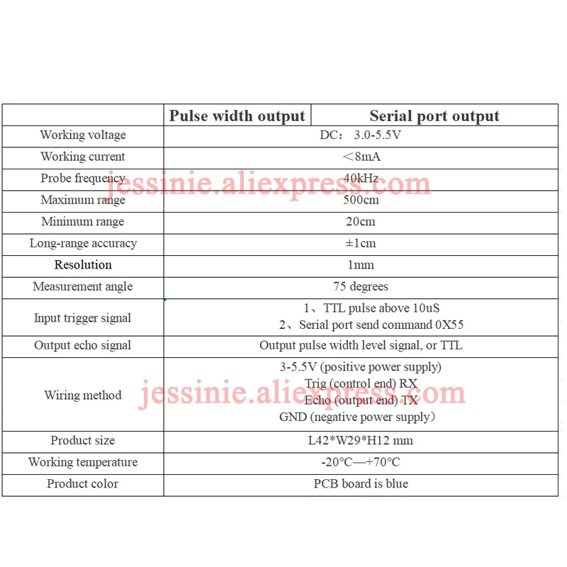 JSN-SR04T JSN SR04T 3.3 Waterproof Ultrasonic Module Water Proof Integrated Distance Measuring Transducer Sensor for Arduino