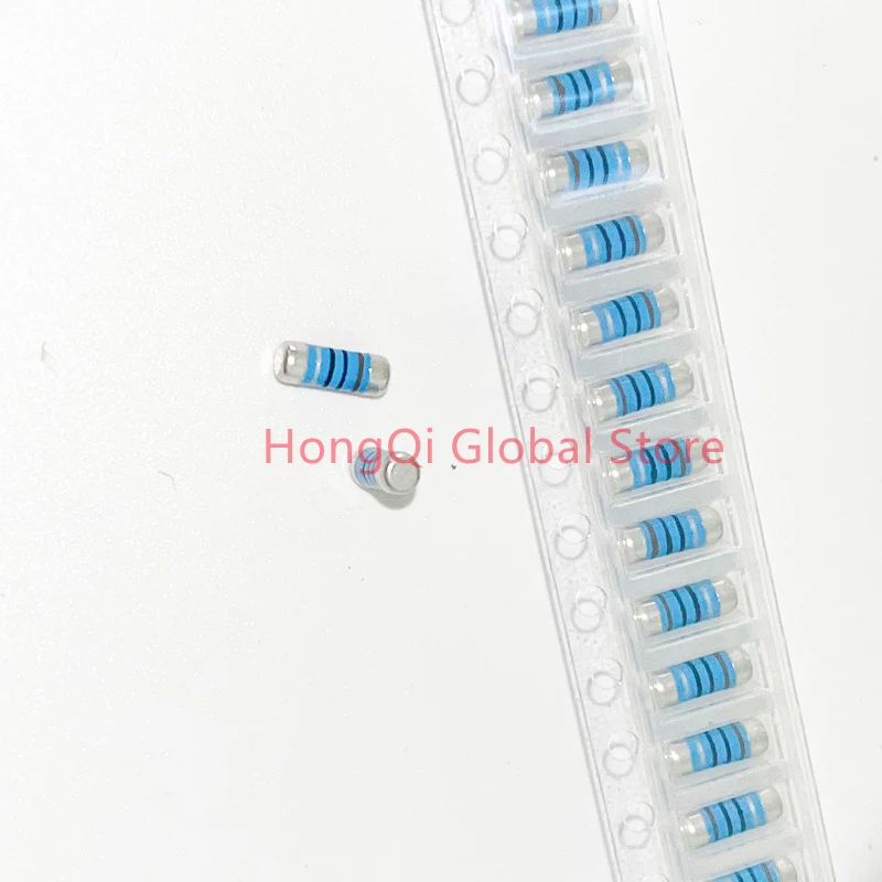50PCS SMD MELF Resistor 0204 1R 1.5R 2R 10R 15R 47R 100R 330R 1K 2K 4.7K 10K 100K 150K 220K 820K 1M Cylindrical Resistance