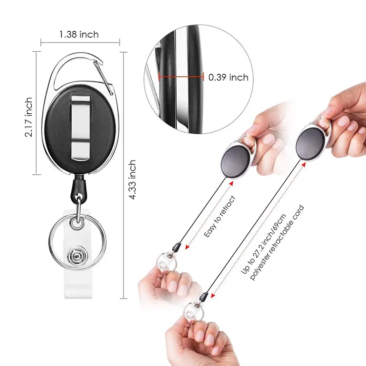 1pc Pass Work Card Cover Dual Card Slot Hold Working Permit Case Transparent Badge Holder PC Plastic Exhibition ID Card Tag