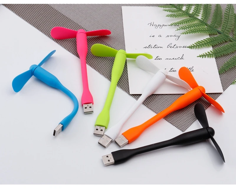 Mini USB Fan Flexible Bendable Fan For Power Bank Laptop PC AC Charger Portable Hand Cooling Fan For Computer Summer Gadget