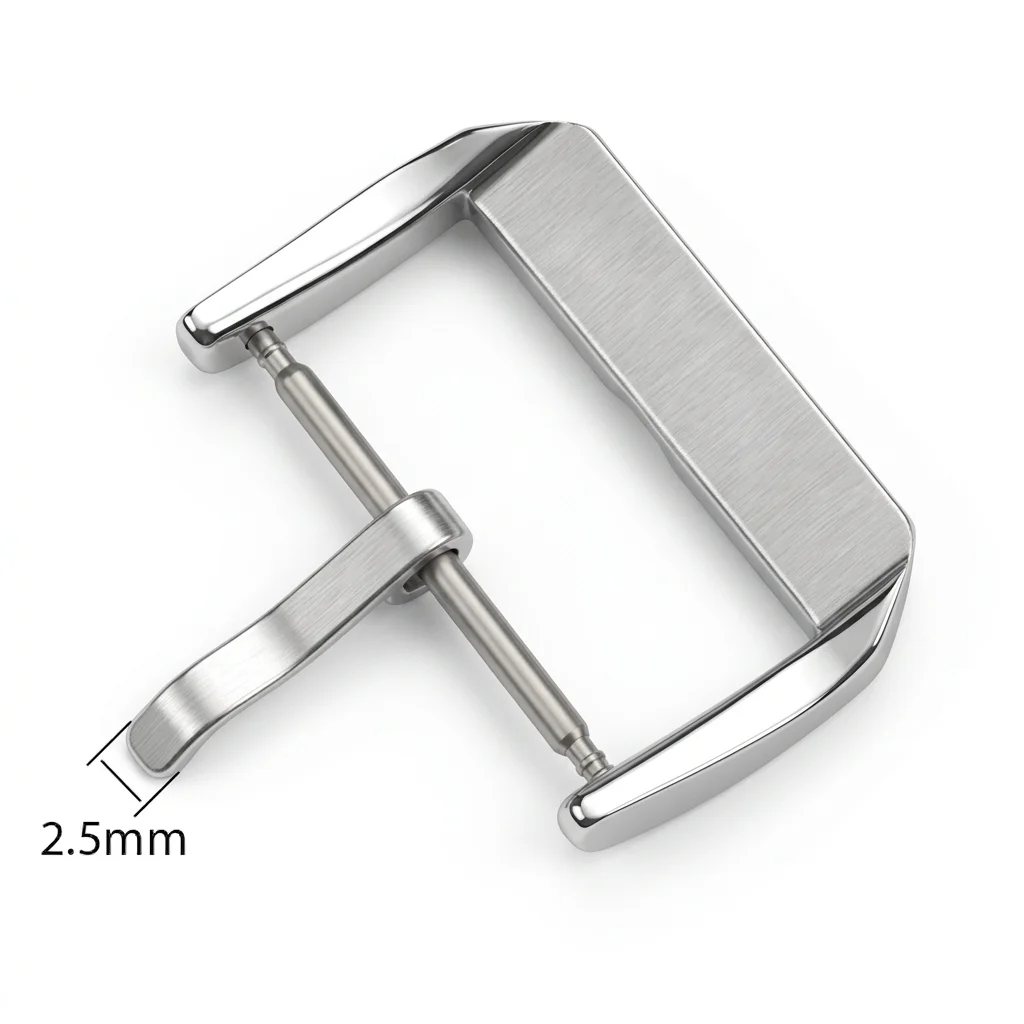 Stainless Steel Middle Brushed Watch Buckle 16mm 18mm 20mm 22mm Silver Rose Gold Black Watchband Strap Clasp Accessories