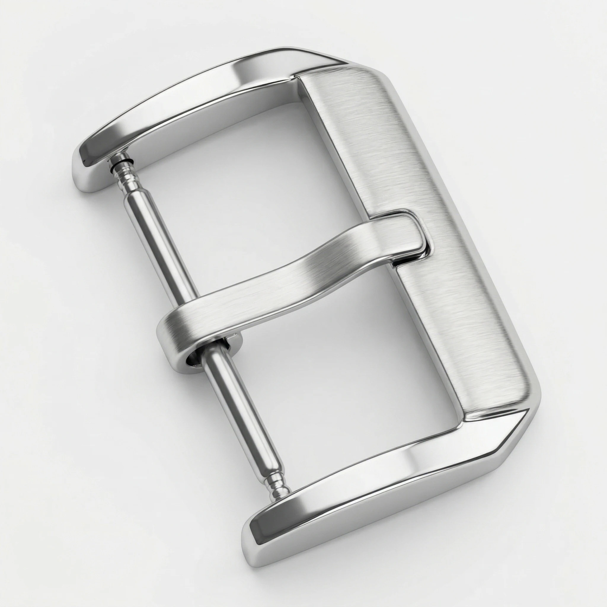 Stainless Steel Middle Brushed Watch Buckle 16mm 18mm 20mm 22mm Silver Rose Gold Black Watchband Strap Clasp Accessories