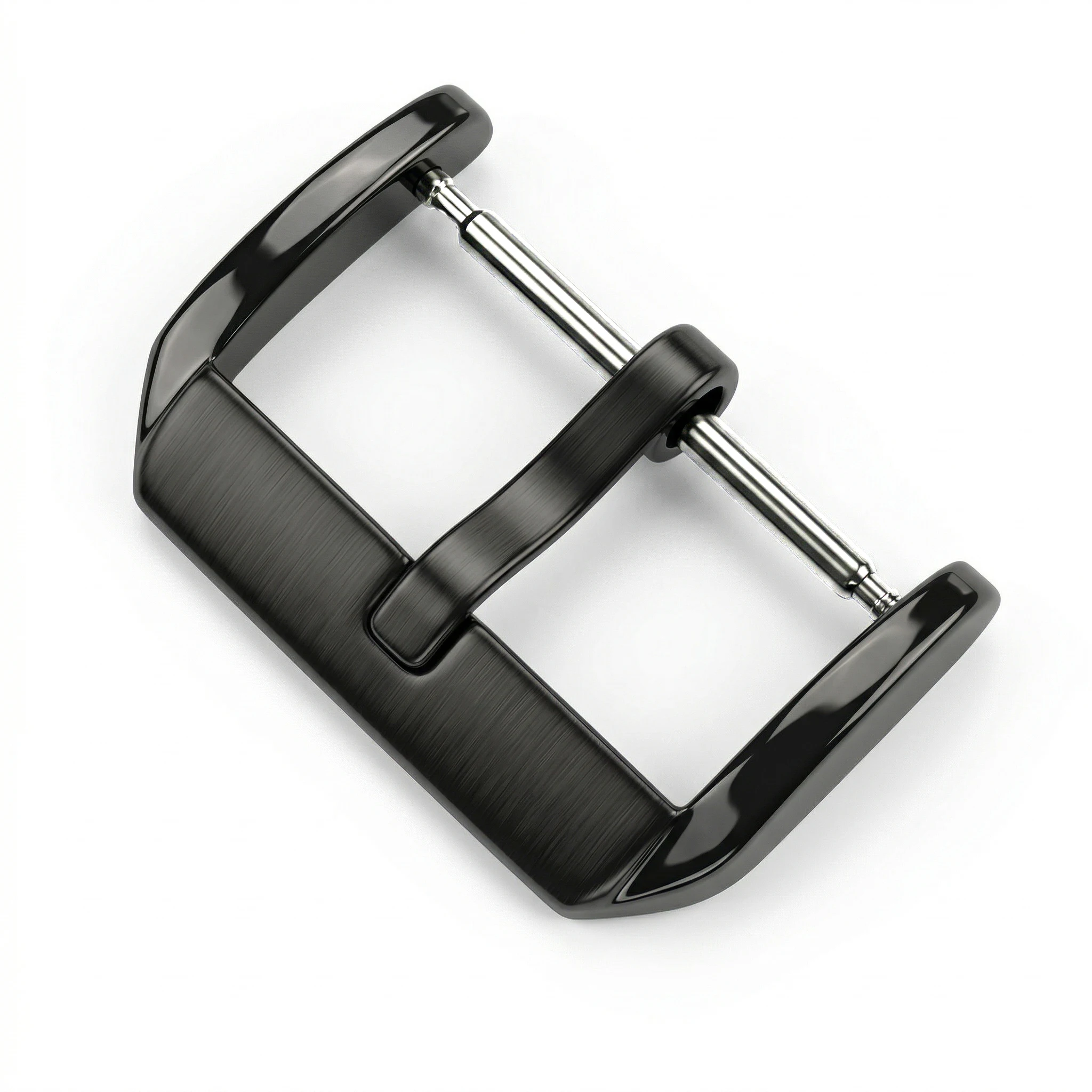 Stainless Steel Middle Brushed Watch Buckle 16mm 18mm 20mm 22mm Silver Rose Gold Black Watchband Strap Clasp Accessories