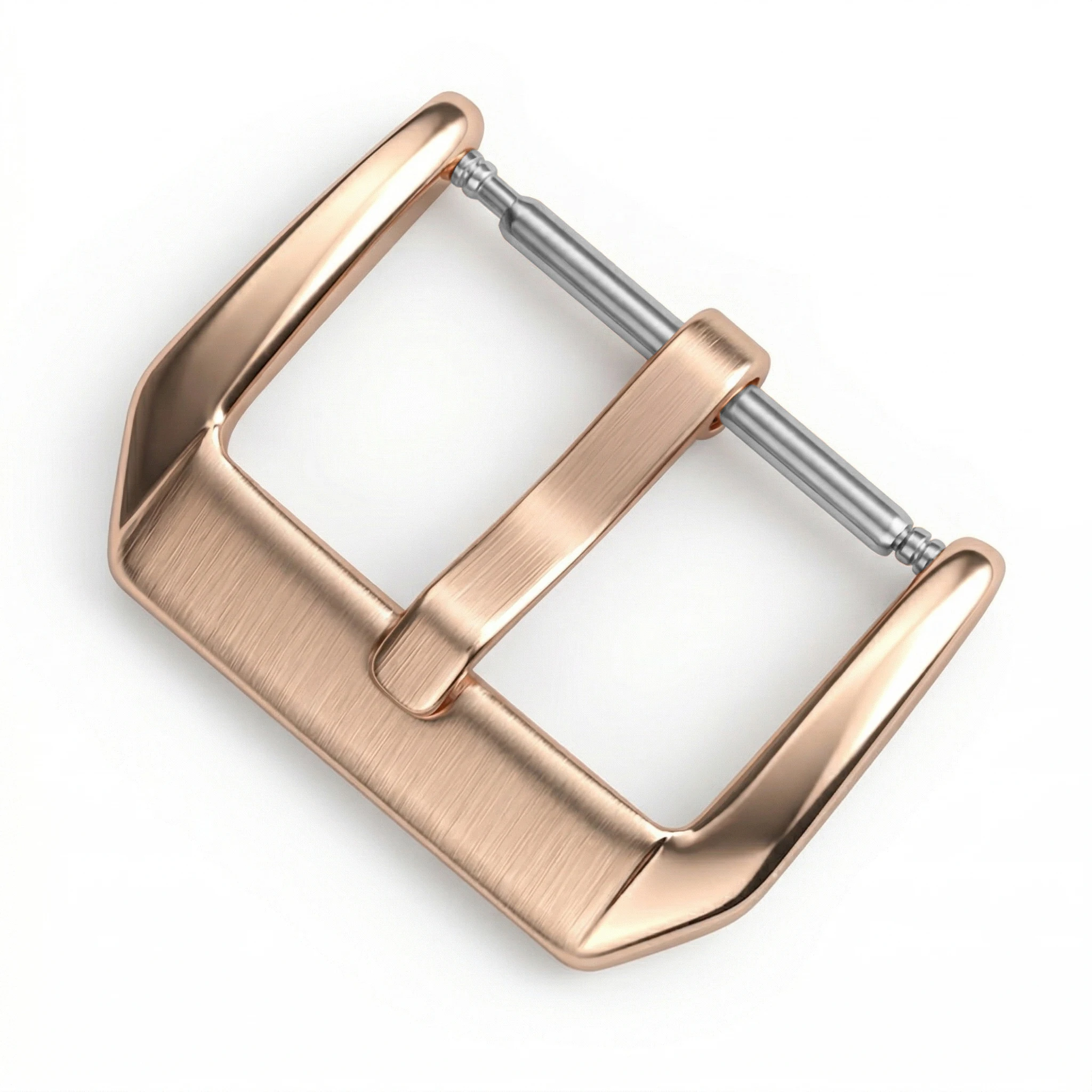 Stainless Steel Middle Brushed Watch Buckle 16mm 18mm 20mm 22mm Silver Rose Gold Black Watchband Strap Clasp Accessories
