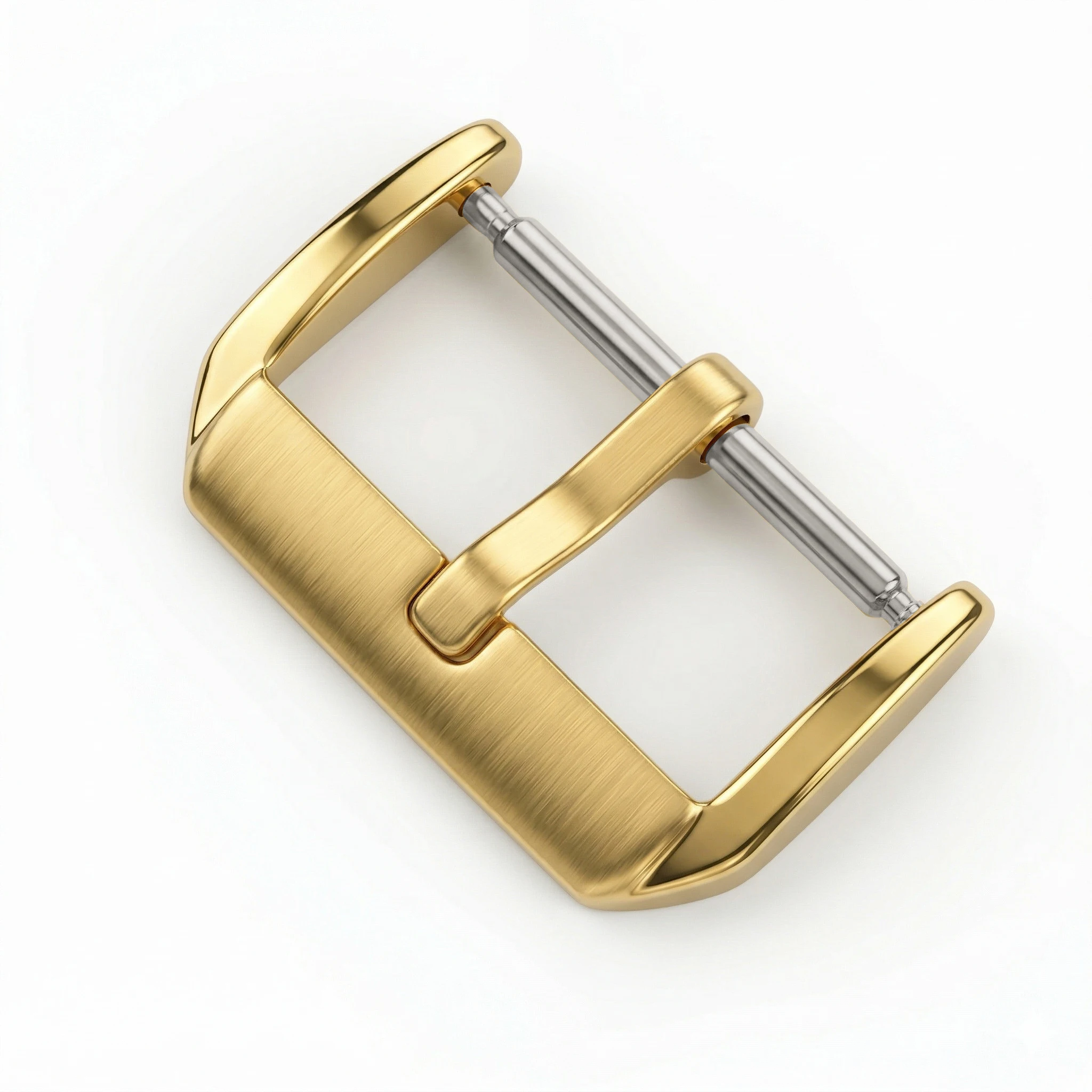 Stainless Steel Middle Brushed Watch Buckle 16mm 18mm 20mm 22mm Silver Rose Gold Black Watchband Strap Clasp Accessories