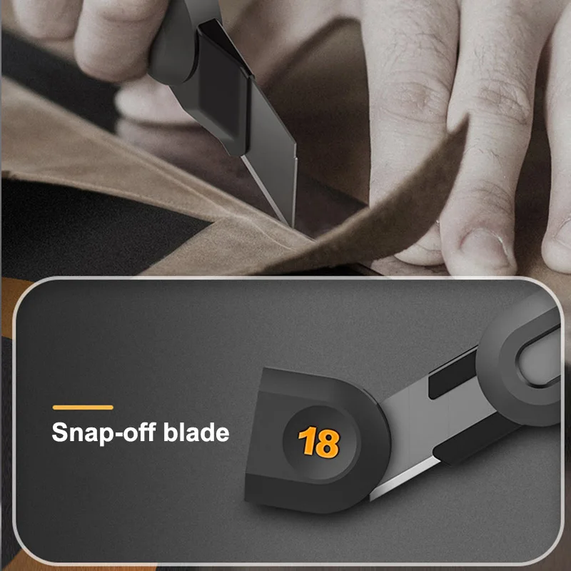 Deli Utility Knife Portable Pocket Box Cutter Retractable Paper нож 18MM 9MM Metal Blade for Office School Stationery Supplies