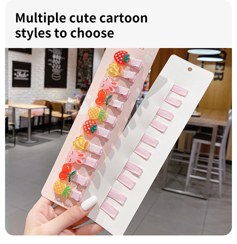 30Pcs Set Baby Hair Clips Cartoon Bows Flower Girls Hairpins Sweet Children Clips Barrettes Baby Hair Accessories