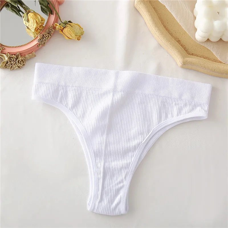 3PCS/Set High Waisted Seamless Women's Panties FINETOO Underwear Women Comfortable Female Underpants Solid Color Pantys Lingerie