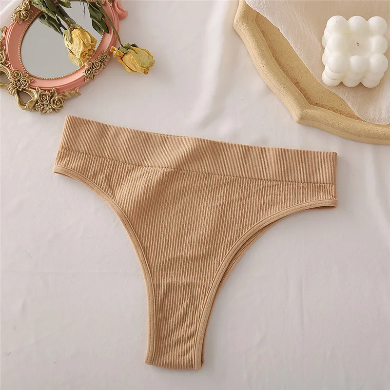 3PCS/Set High Waisted Seamless Women's Panties FINETOO Underwear Women Comfortable Female Underpants Solid Color Pantys Lingerie