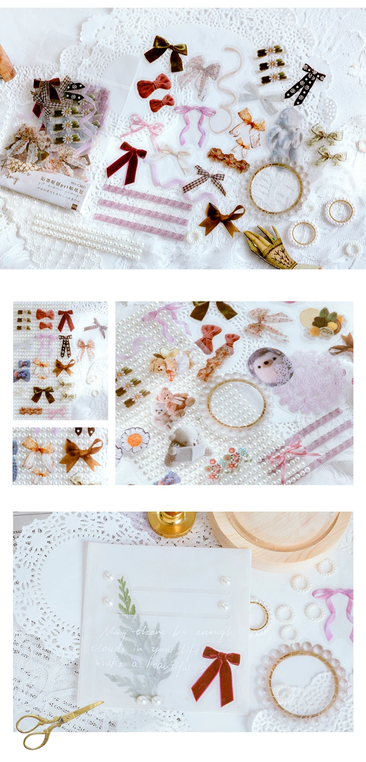 40Pcs/pack Plant Flower Mushroom Ginkgo PET Deco Diary Stickers Scrapbooking Planner INS Decorative Stationery Sticker