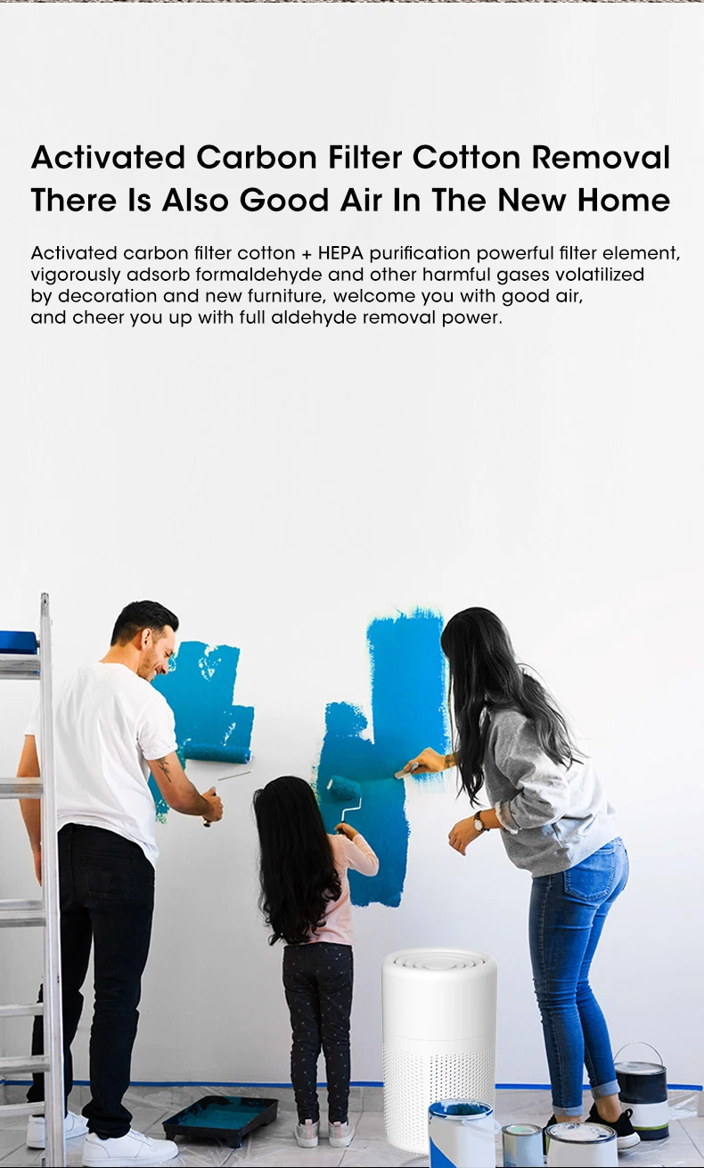 Portable Air Purifier Household Air Cleaner Mini Desktop Air Purifier With HEPA Filter Air Freshener Air Cleaner For Home Office