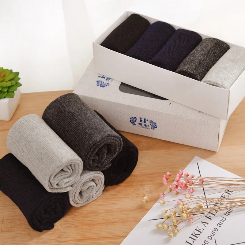 5 Pairs/Lot Diabetic Socks Men Prevent Varicose Veins Socks for Diabetes Hypertensive Patients Cotton Material Big Size46,47,48